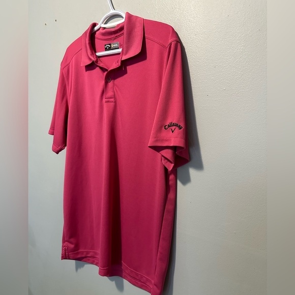 Men’s Hot Pink Calloway Opti-Dri Golf Shirt Size L - Picture 5 of 9